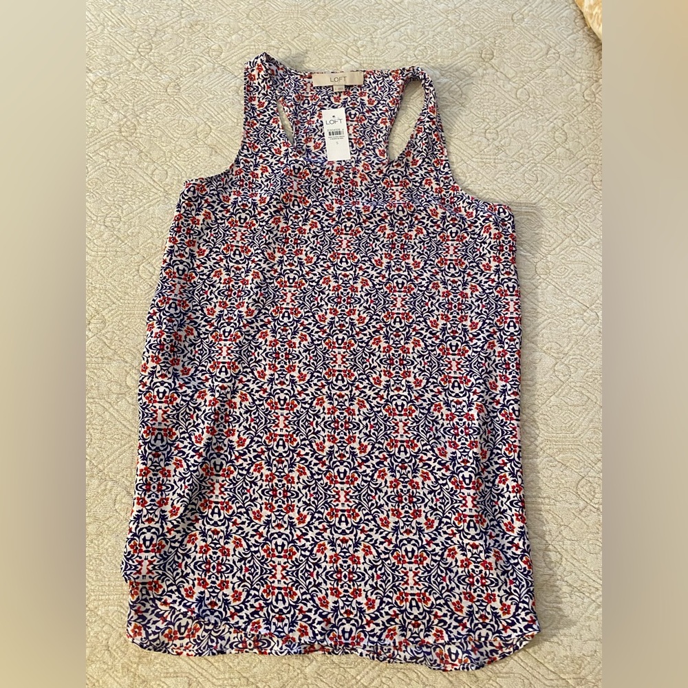 Loft : NWT Printed Sleeveless Top